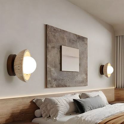 Rustic Stone LED Wall Light