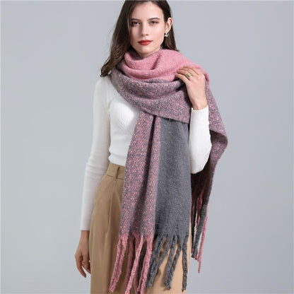 Soft Plaid Scarf – Warm Winter Fashion Accessory