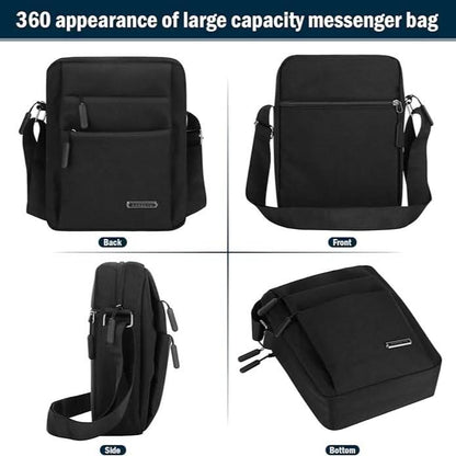 Waterproof Men's Crossbody Bag with Secure Closure