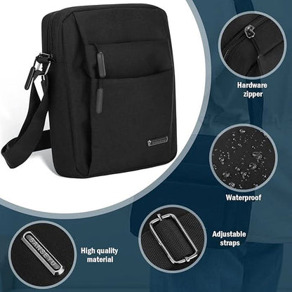 Waterproof Men's Crossbody Bag with Secure Closure