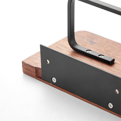 Modern Wood Toilet Paper Holder