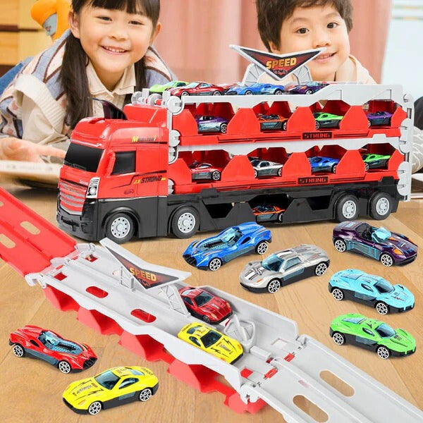 Ultimate Toy Racing Trailer Set with Cars and Track - Befez