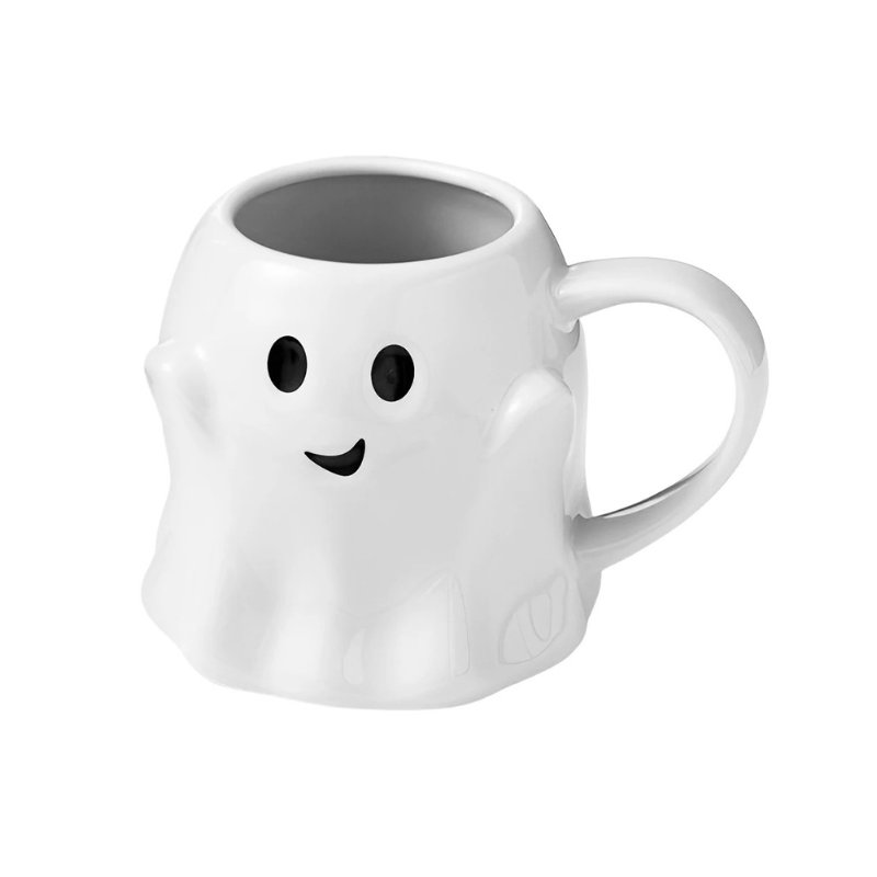 Spooky White Ceramic Mug
