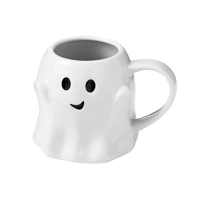 Spooky White Ceramic Mug