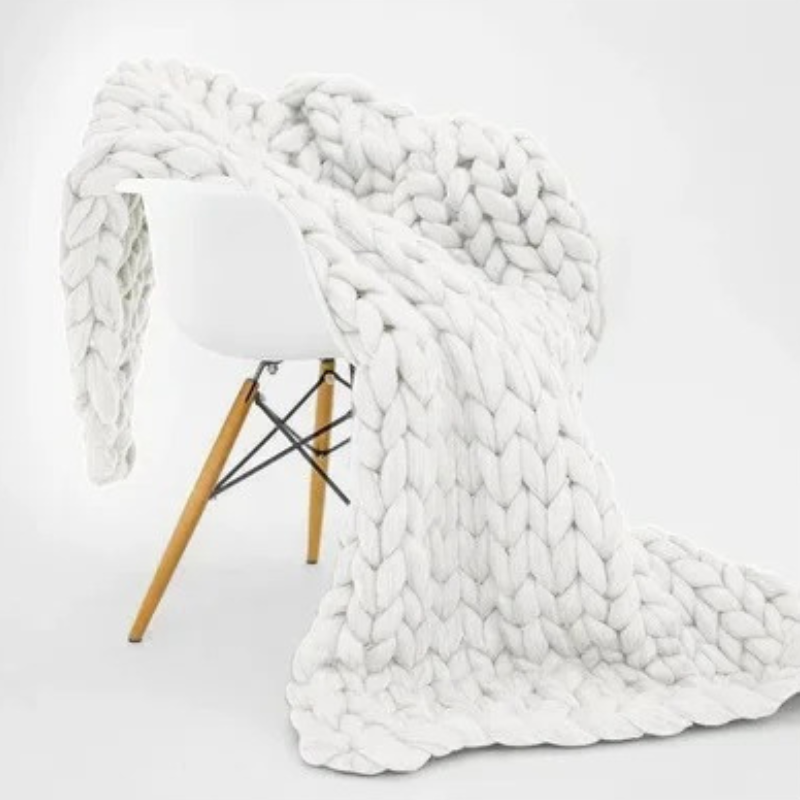 Soft Weighted Cotton Throw Blanket