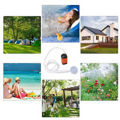 Compact Rechargeable Outdoor Camping Shower Kit