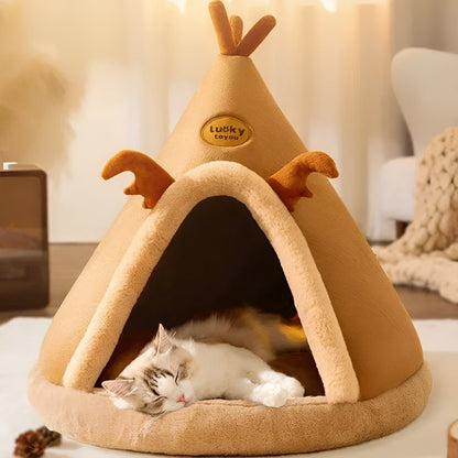 Comfy Pet Playhouse - Cozy Cat Hut