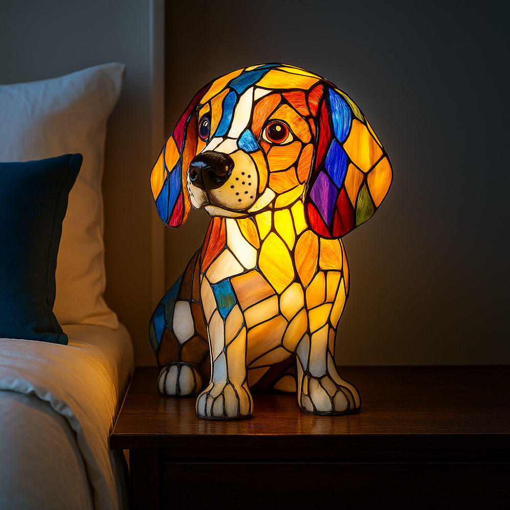 Colorful Dog Night Light Table Lamp with LED - Befez