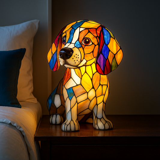 Colorful Dog Night Light Table Lamp with LED - Befez