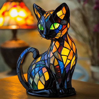 Colorful Cat Table Lamp with LED Light - Befez