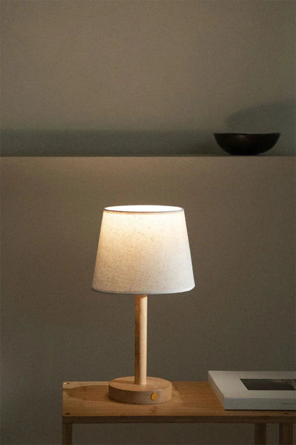 Befez Wooden LED Table Lamp - Compact Wireless Nightlight - Befez
