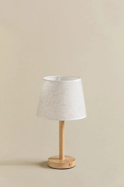 Befez Wooden LED Table Lamp - Compact Wireless Nightlight