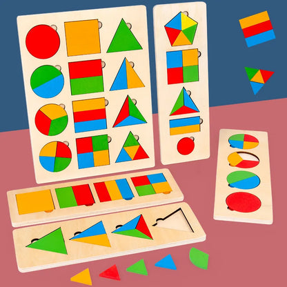 Fun Wooden Shape Sorting Toy for Kids - Befez