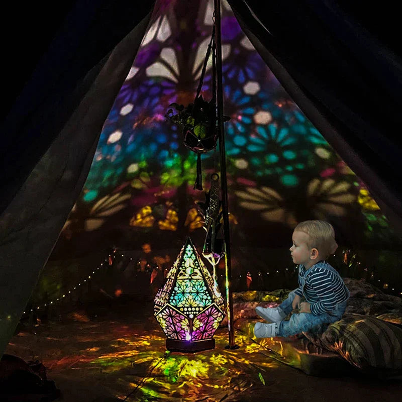 Colorful LED Projector Lamp - Ambient Home Lighting