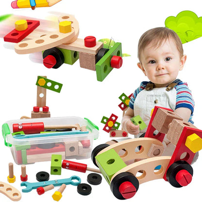 Colorful Kids DIY Toolbox Playset