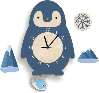 Colorful Animal Shape Wall Clock