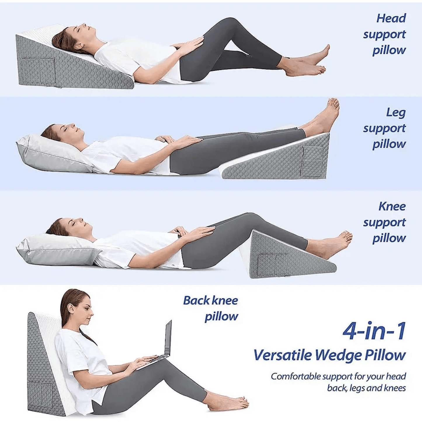 Comfortable Support Bed Wedge Pillow