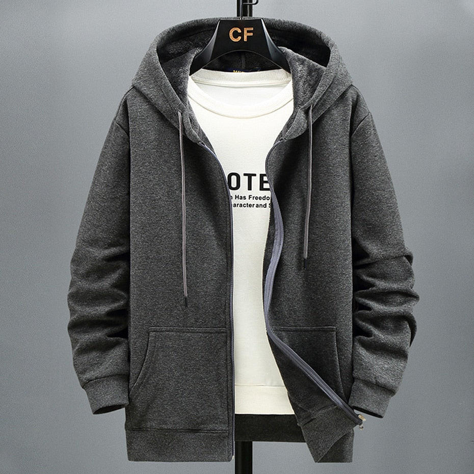 Soft Hoodie Sweater Jacket