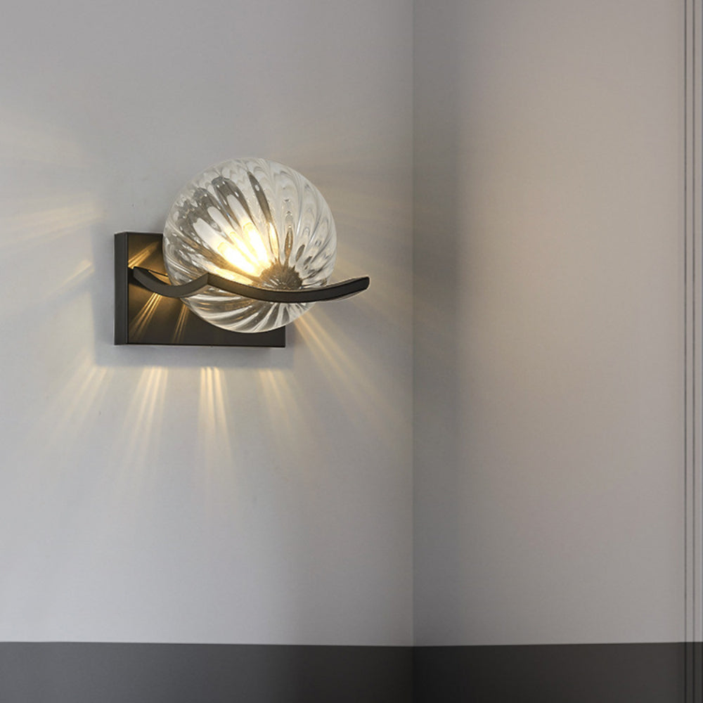 Contemporary LED Glass Light Fixture