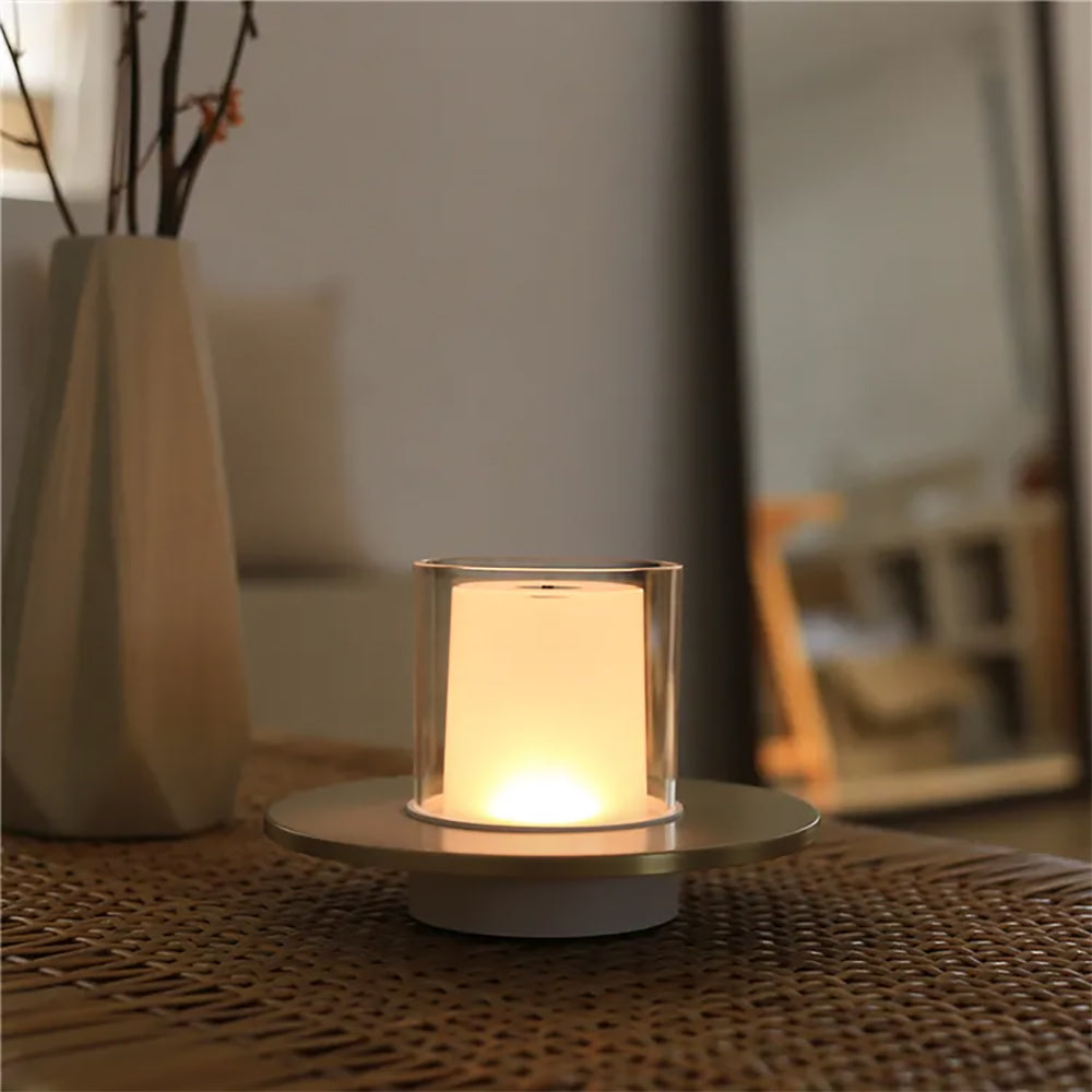 Warm LED Candle Table Lamp