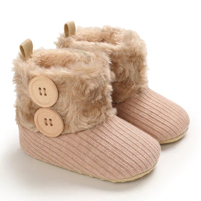Cozy Baby Snow Boots - Soft Plush Non Slip Footwear