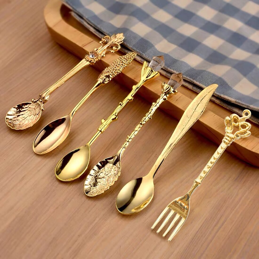 Antique Engraved Silver Teaspoon - Befez