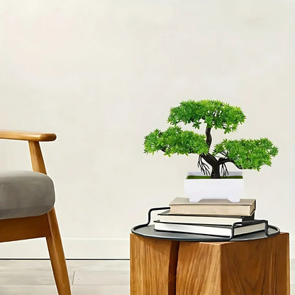Small Realistic Bonsai Tree Office Decoration