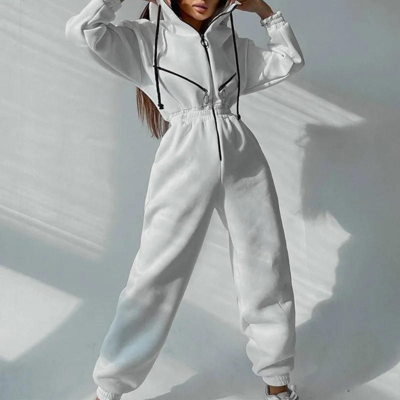 Classic Zip Up Overall Jumpsuit - Befez