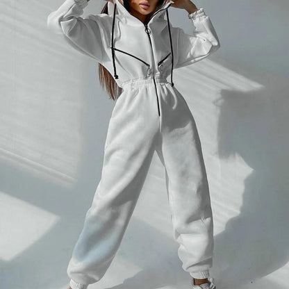 Classic Zip Up Overall Jumpsuit - Befez
