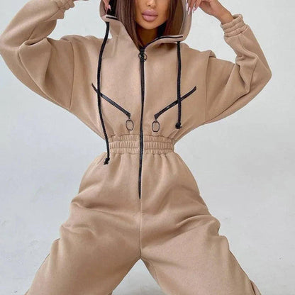 Classic Zip Up Overall Jumpsuit