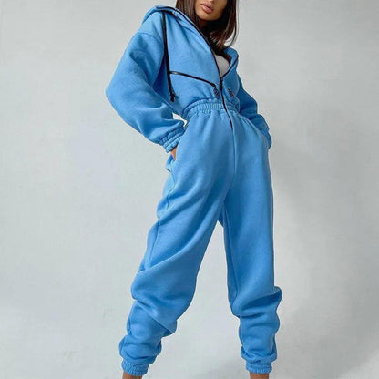 Classic Zip Up Overall Jumpsuit