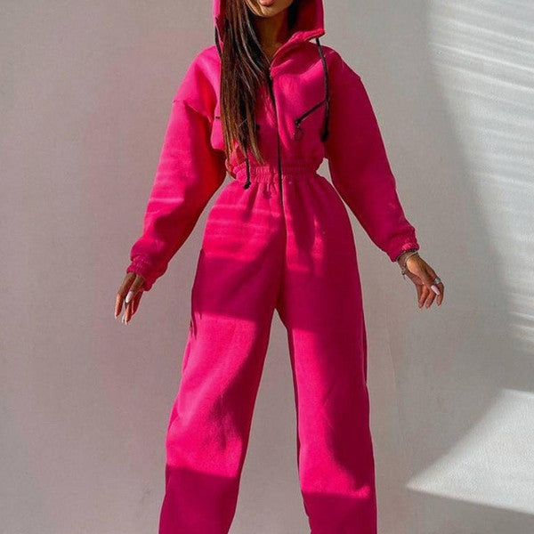 Classic Zip Up Overall Jumpsuit