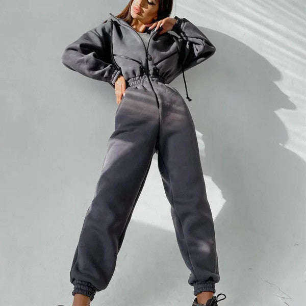 Classic Zip Up Overall Jumpsuit