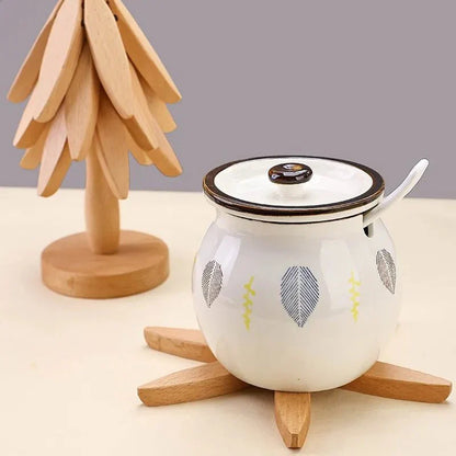 Elegant Wooden Table Decor