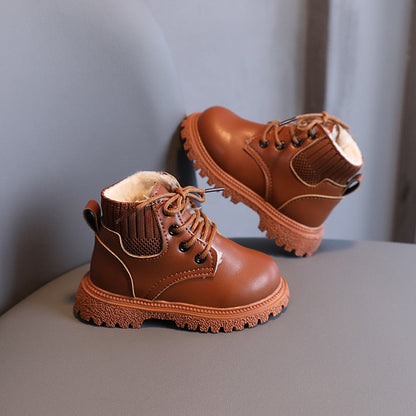 Classic Women's Leather Ankle Boots - Comfortable and Chic