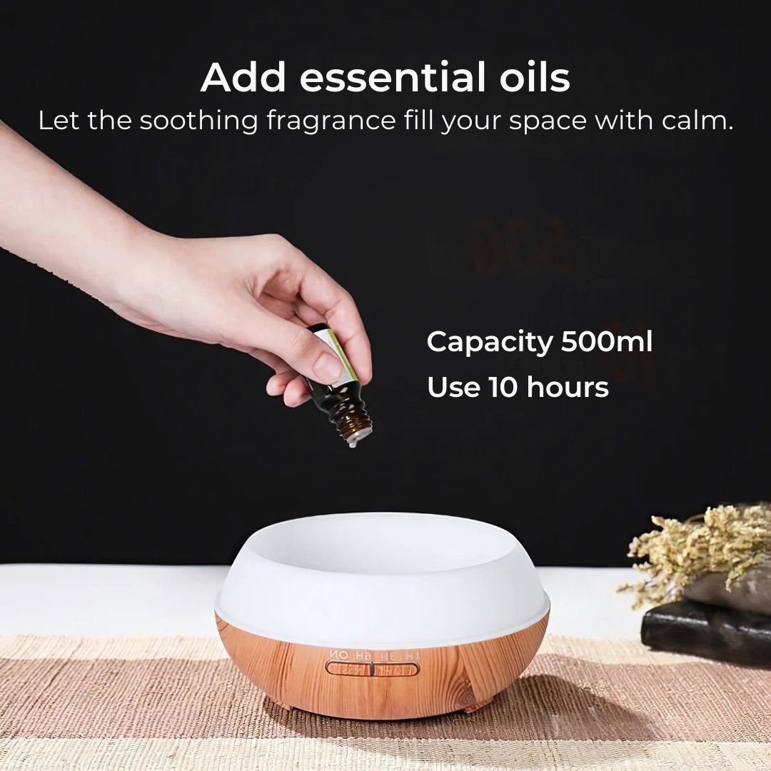 Natural Oil Diffuser and Air Purifier for Home Relaxation