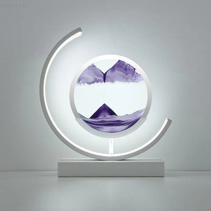 Calming Desk Lamp with Moving Sand Art
