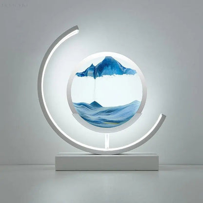 Calming Desk Lamp with Moving Sand Art