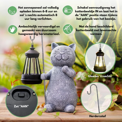 Cute Outdoor Cat Garden Statue