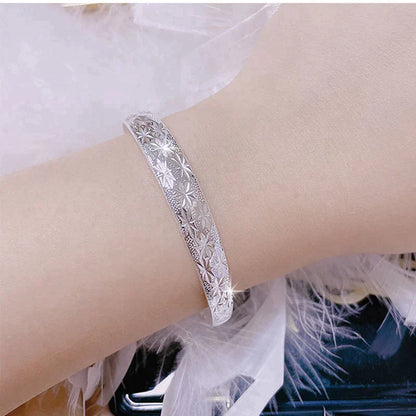 Shining Star Silver Charm Bracelet