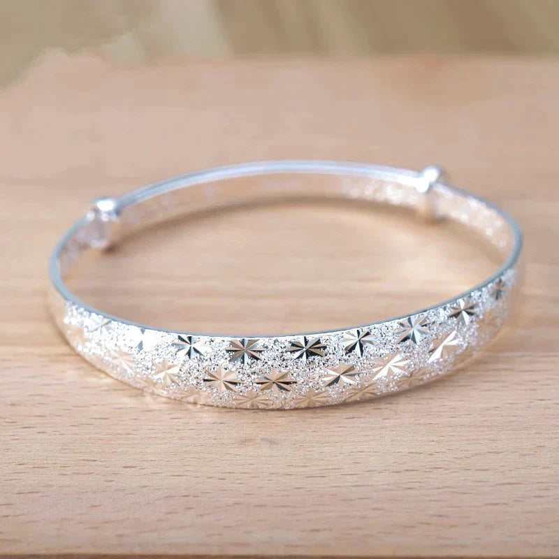 Shining Star Silver Charm Bracelet
