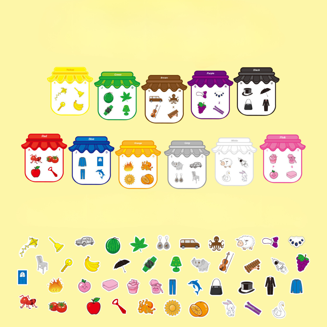 Colorful Magnetic Learning Stickers for Kids