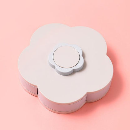 Spinning Floral Desk Organizer Box
