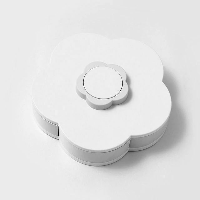 Spinning Floral Desk Organizer Box