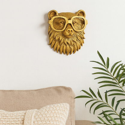 Stylish Animal Head Wall Decor Resin Figure