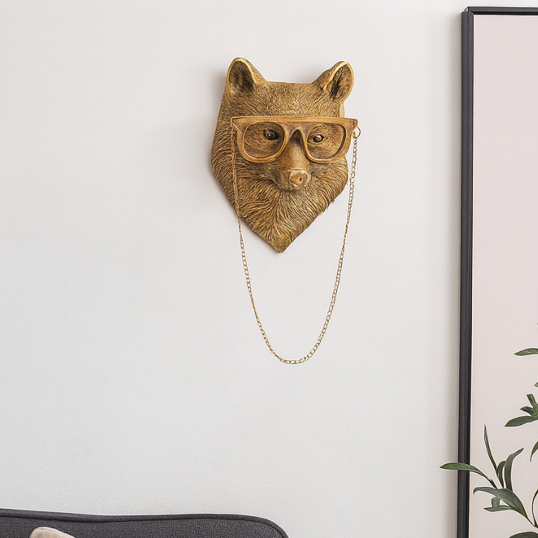 Stylish Animal Head Wall Decor Resin Figure