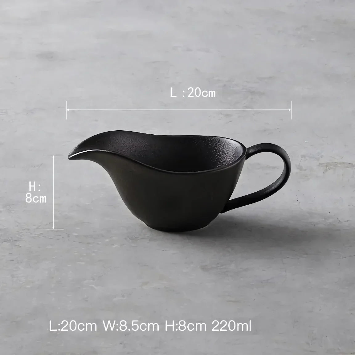 Stylish White Sauce Boat 220ml