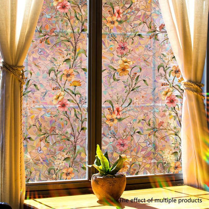 Vibrant Flower Window Decal Sticker