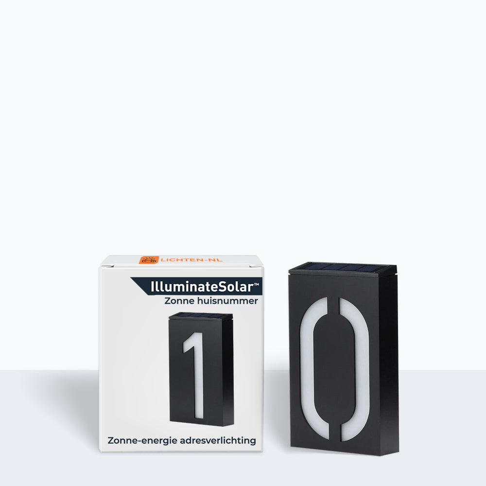 Befez Solar Powered House Number Sign