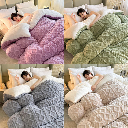 Soft Plush Winter Duvet Cover - Warm Fleece Bedding